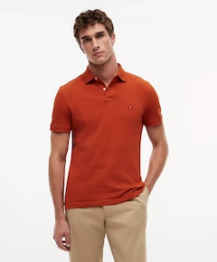 Heren polo brique