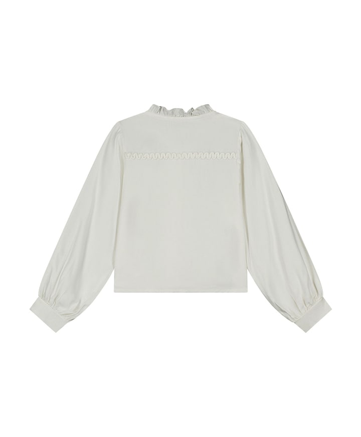 Blouse lange mouw ecru