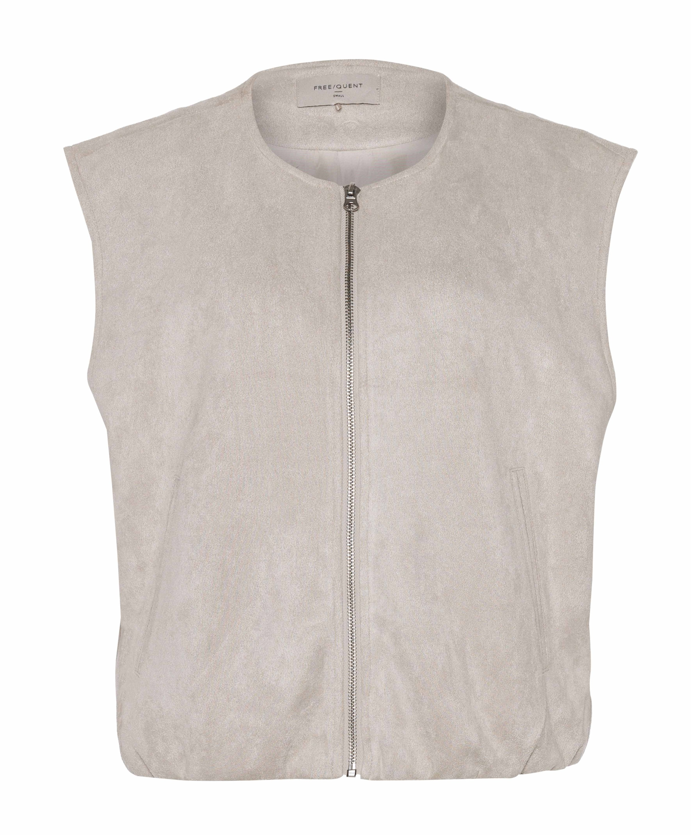 Dames gilet beige