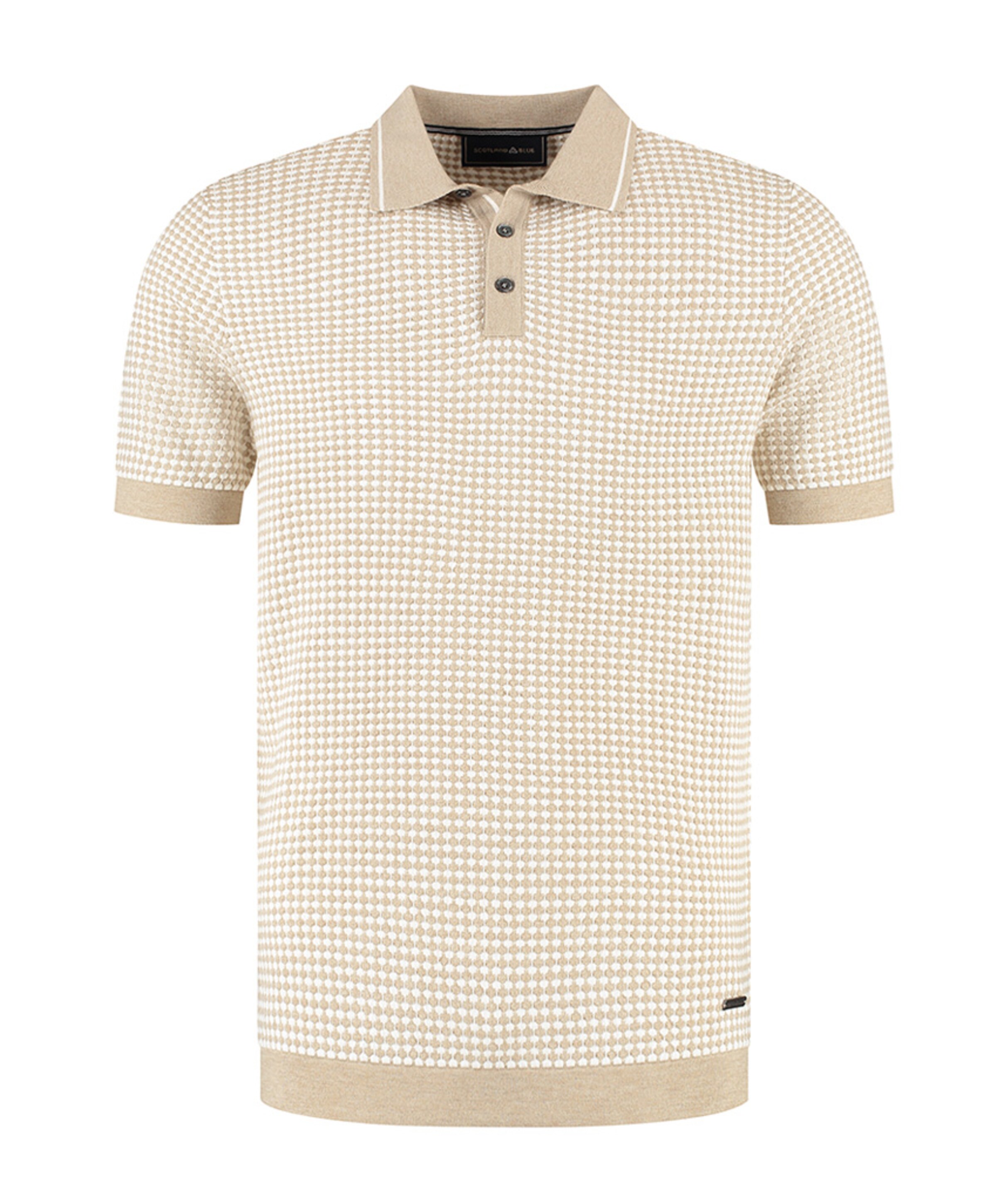 Heren polo beige