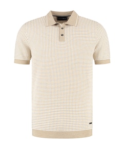 Heren polo beige