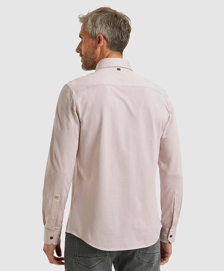 Heren overhemd lange mouw roze