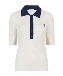 Dames polo ecru