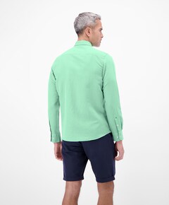 Heren overhemd lange mouw groen