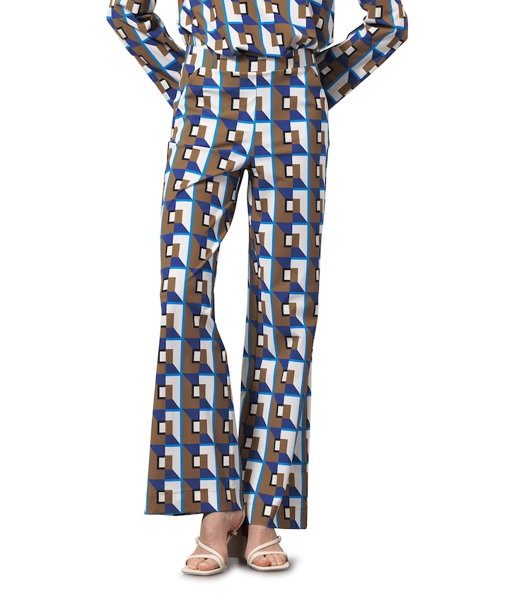 Marilon graphic broek multicolor