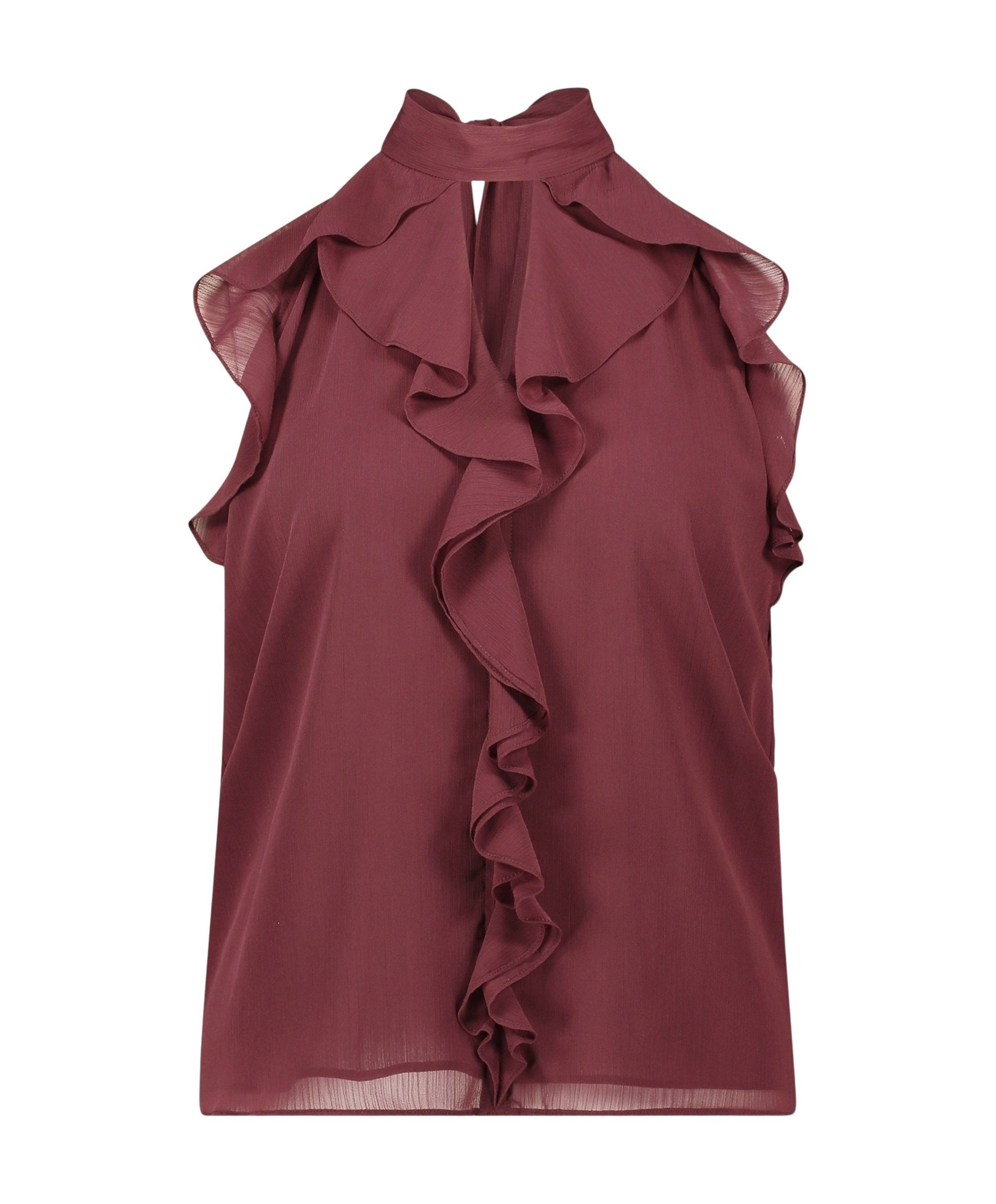 Dames top bordeaux