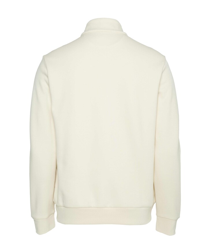 Heren trui met rits beige