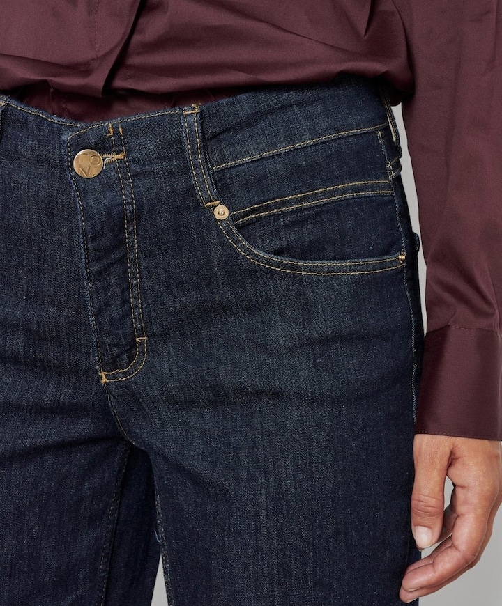 Liv New Wide dames jeans blauw