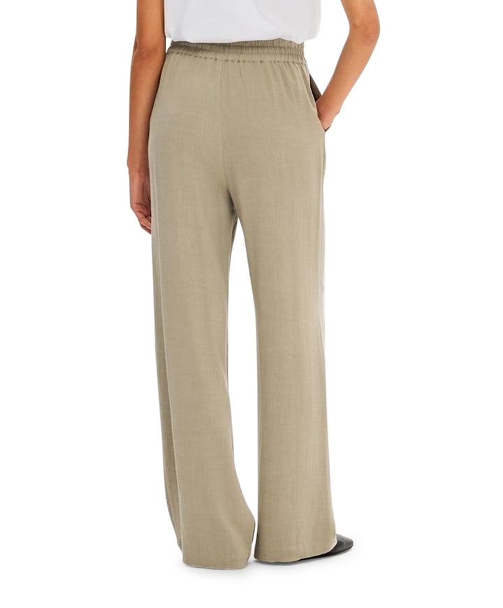 SLFVIVA-GULIA MW LONG LINEN PANT NO broek beige