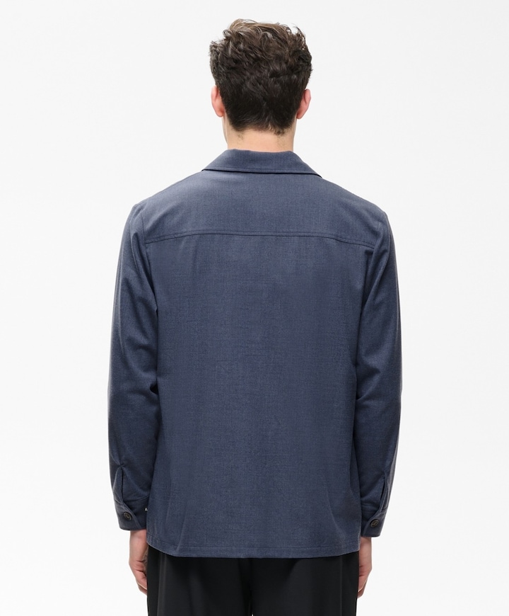 Heren overshirt blauw