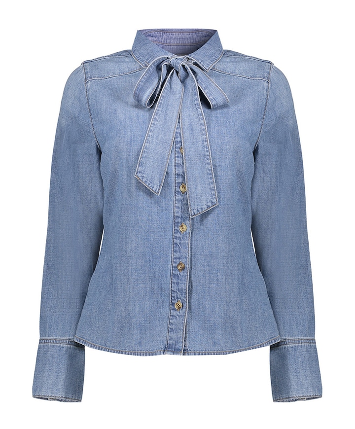 Dames blouse blauw