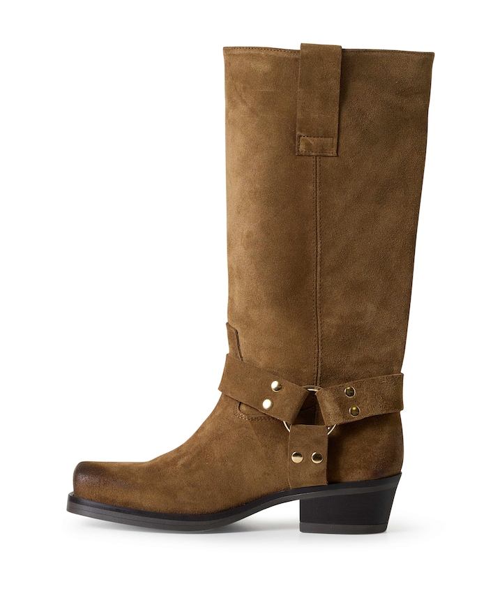 Texas Boot - Suede dames laarzen bruin