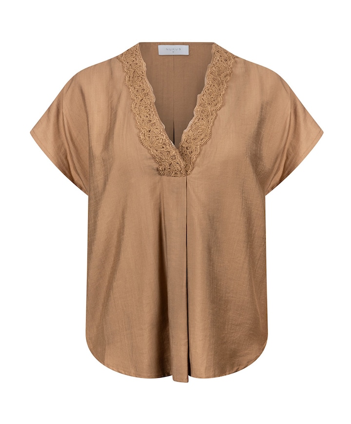Dames top beige