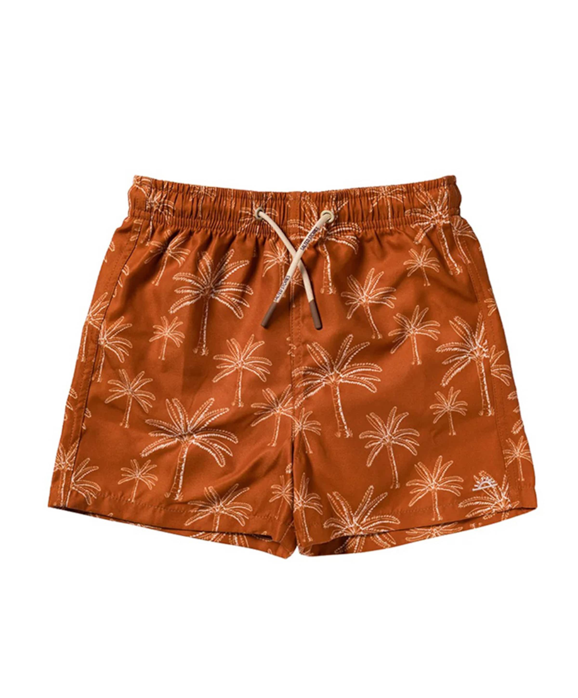 Jongens zwemshort brique