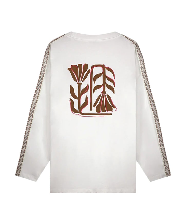 Heren longsleeve wit