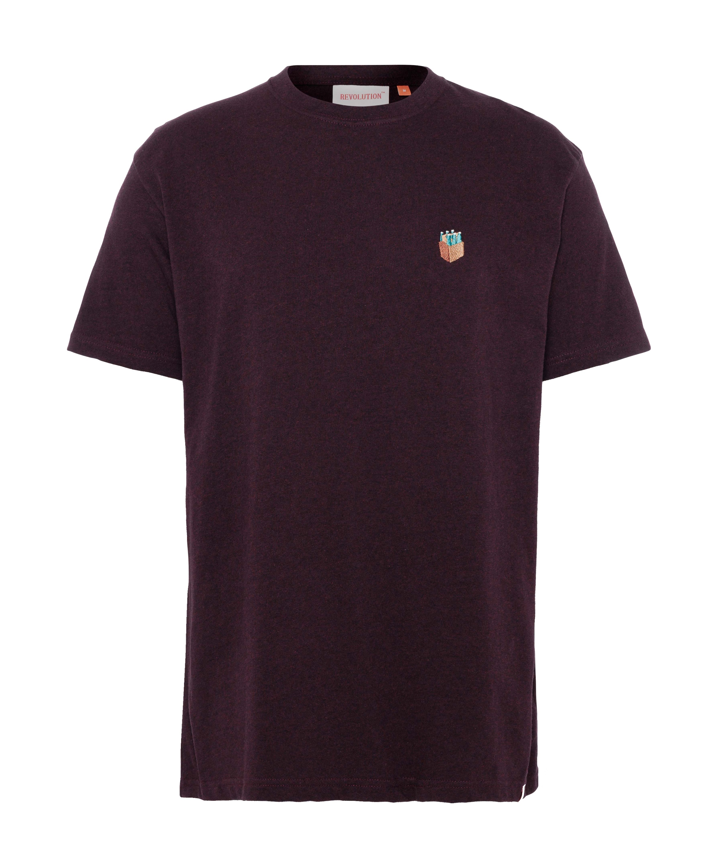 Heren T-shirt bordeaux