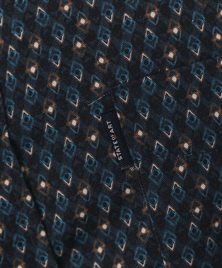 Overhemd lange mouw blauw