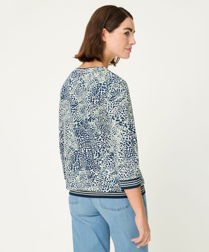 Dames longsleeve blauw