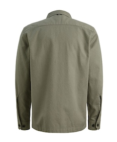 Heren overhemd lange mouw groen