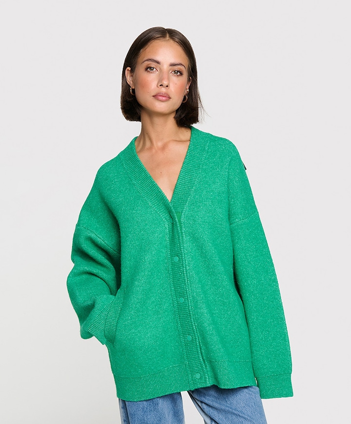 Dames vest groen