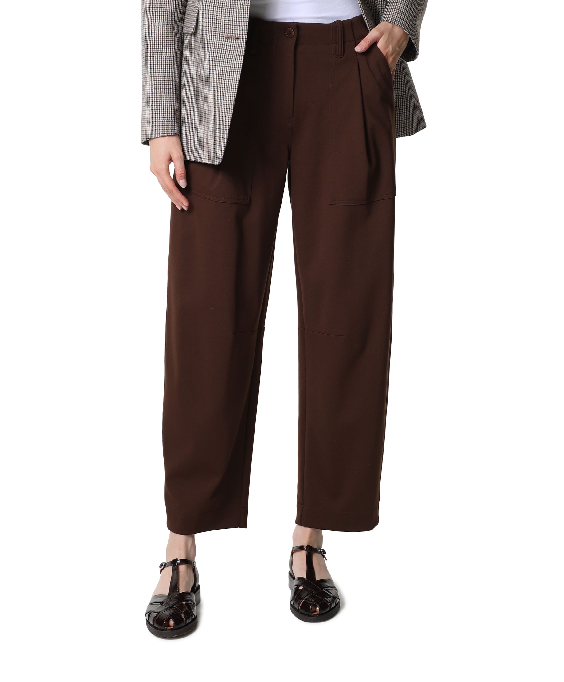 October dames broek bruin