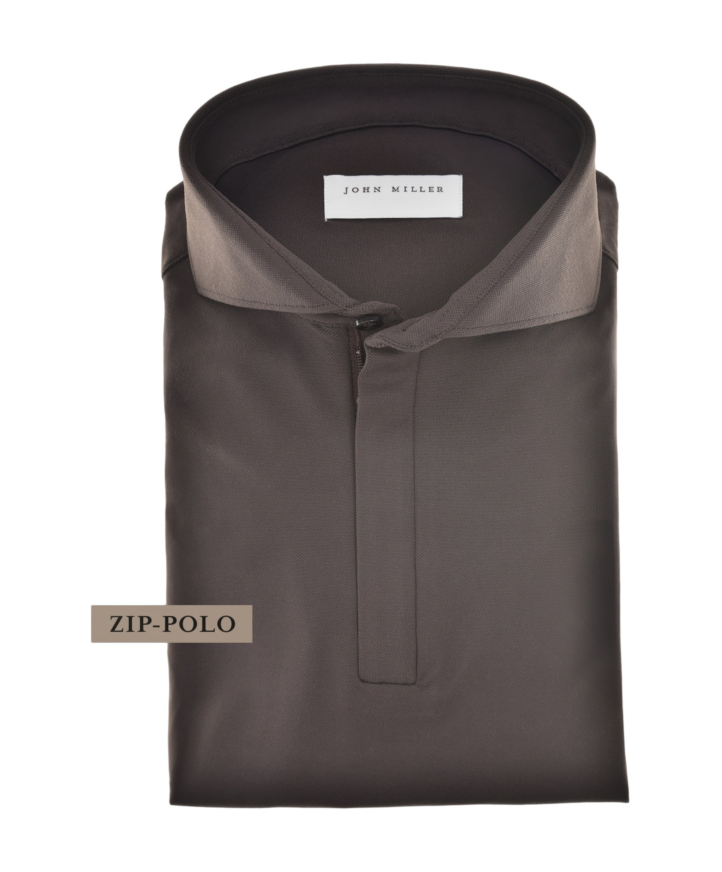 Heren polo bruin