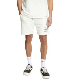 Croyez Overlay Fraternite Shorts heren korte broek ecru
