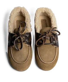 dames mocassins bruin