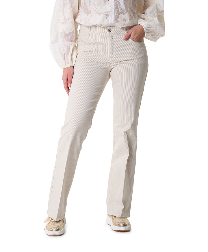 5-Pocket Slim broek beige
