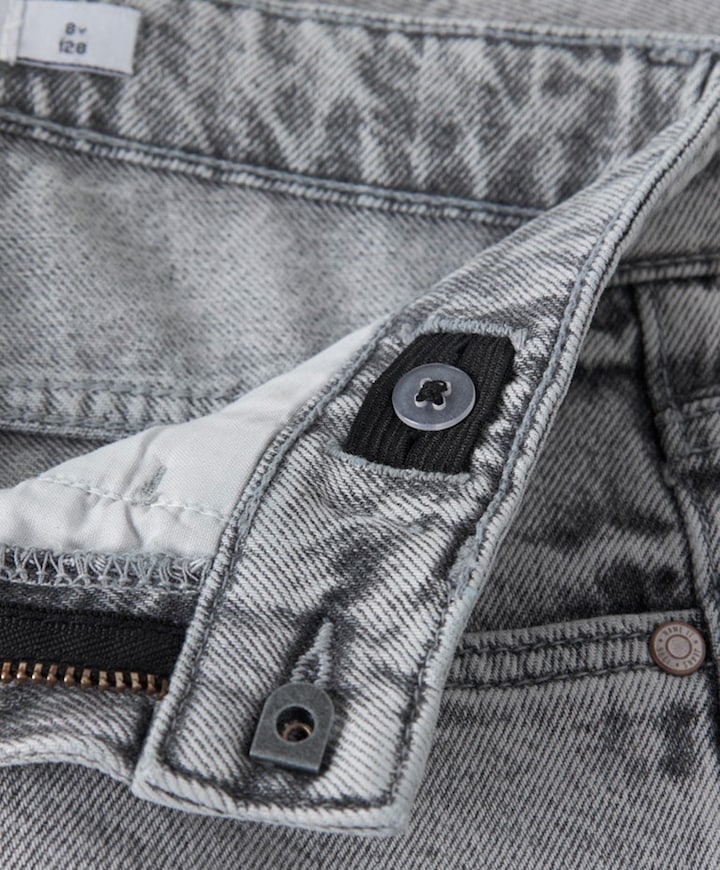 NKMRYAN REG L DNM 6750-DM NO jongens korte broek grijs