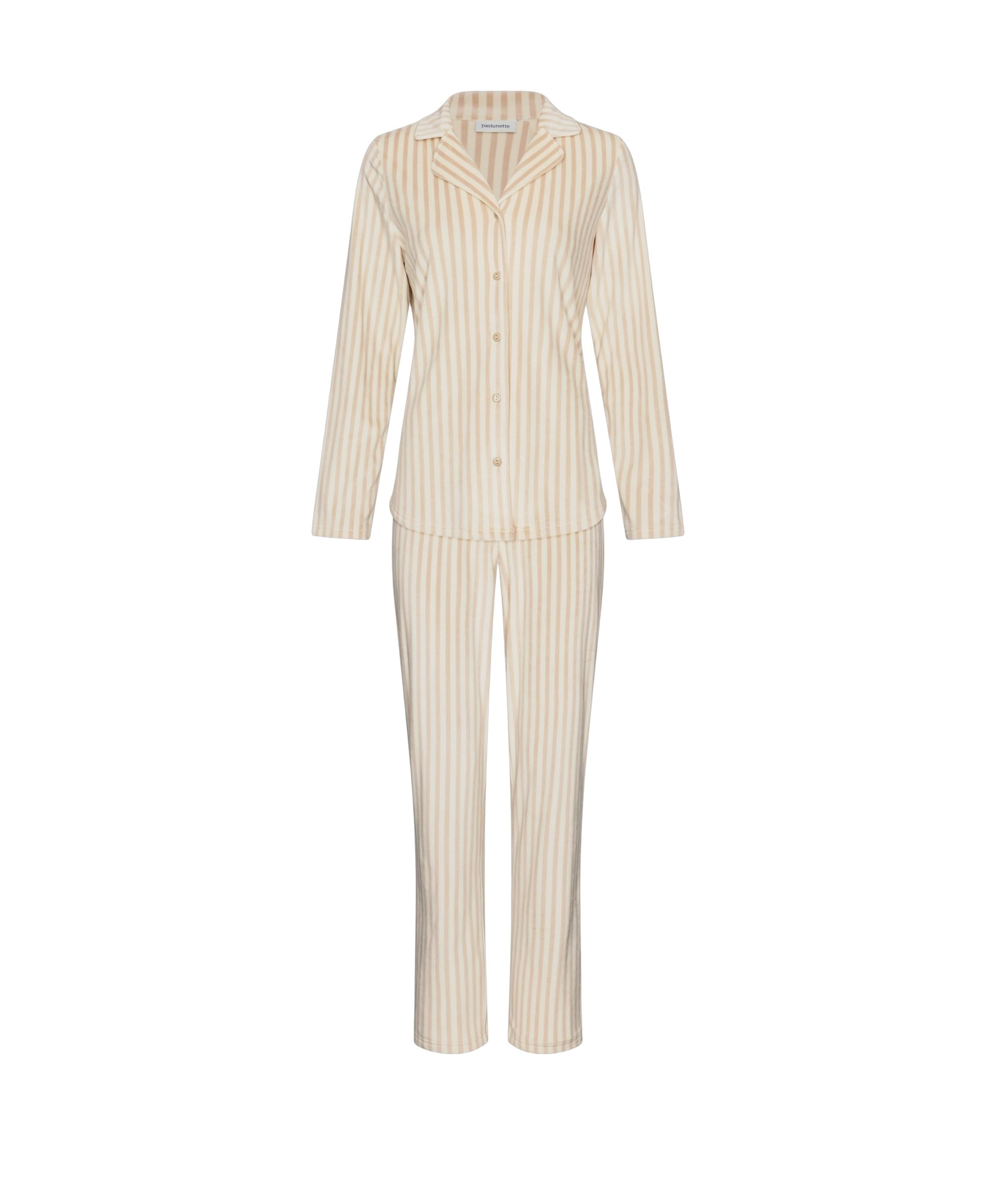 Dames pyjamaset ecru