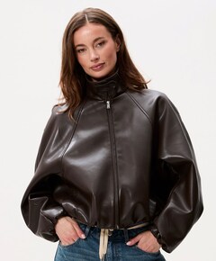 Dames jas bruin