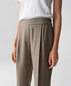 Maikito pepita dames broek bruin