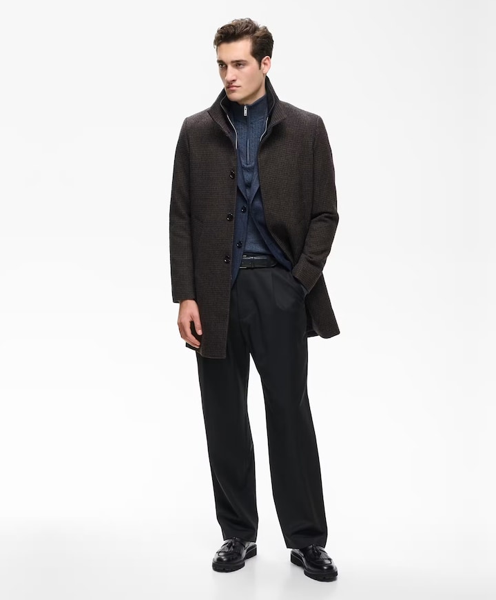 Heren jas blauw