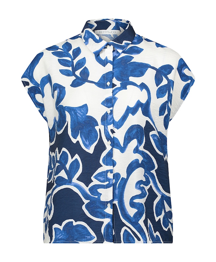 Dames blouse blauw
