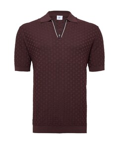 Heren polo bordeaux