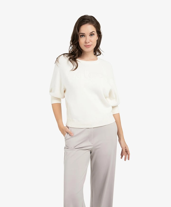 Dames sweater ecru