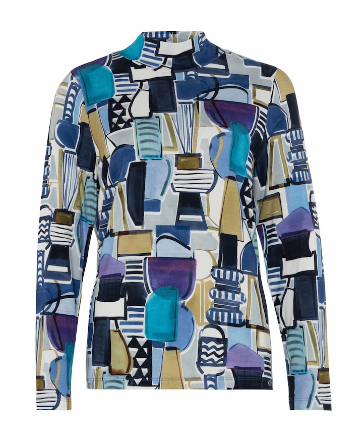 Dames longsleeve blauw