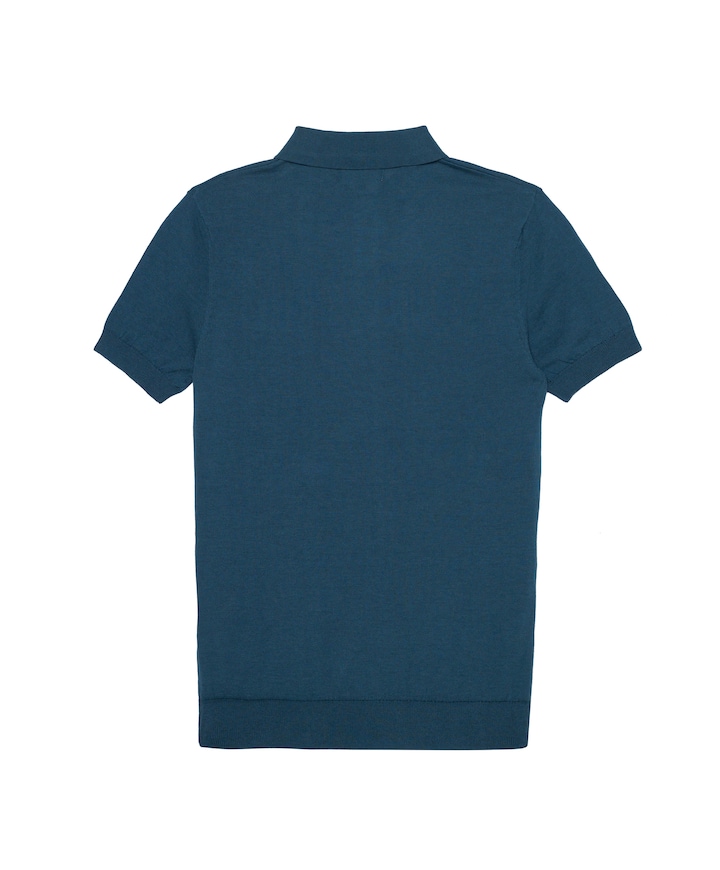 Jongens polo blauw
