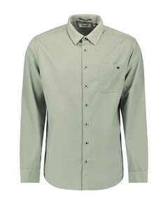 Heren overhemd lange mouw groen