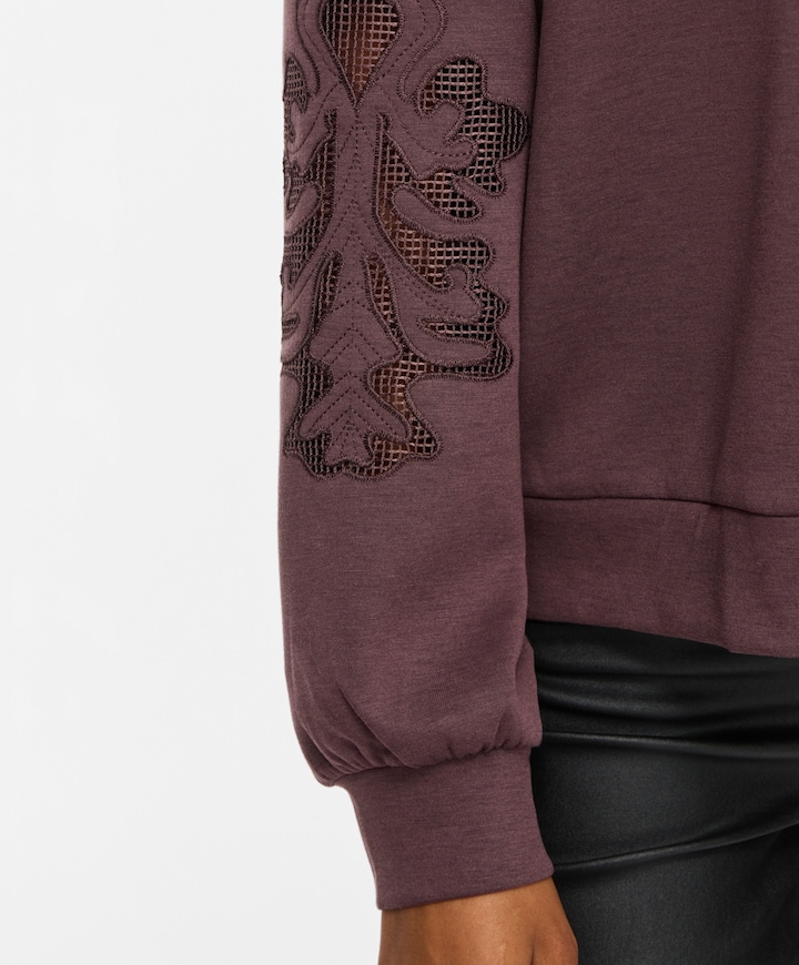 Dames sweater bruin