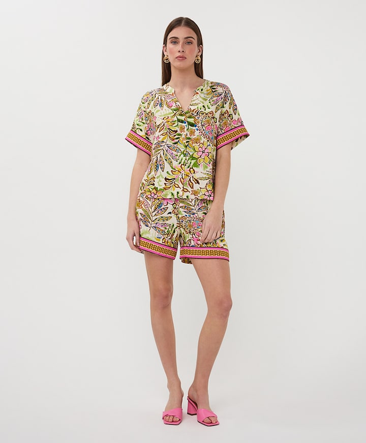 Dames blouse multicolor