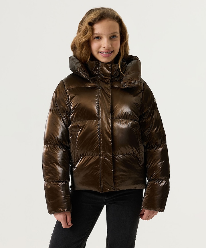 Meisjes jas bruin