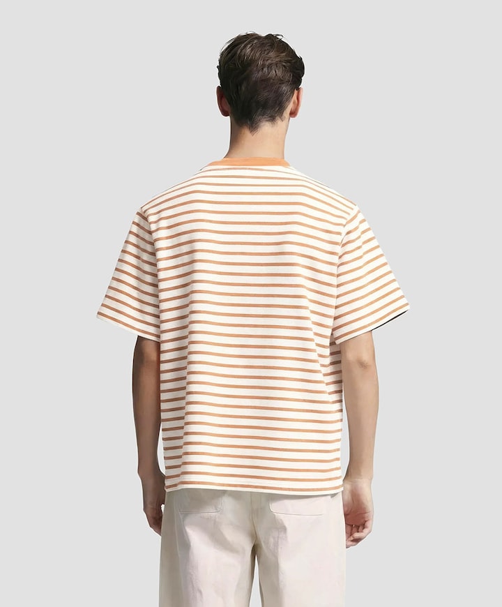 Heren longsleeve oranje