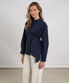 Dames blouse blauw