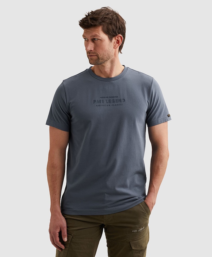 Heren T-shirt blauw
