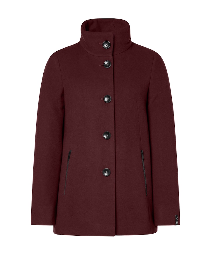 Dames jas bordeaux