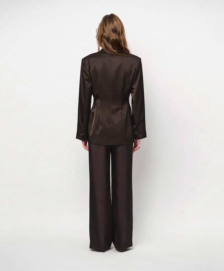 Dames blazer bruin