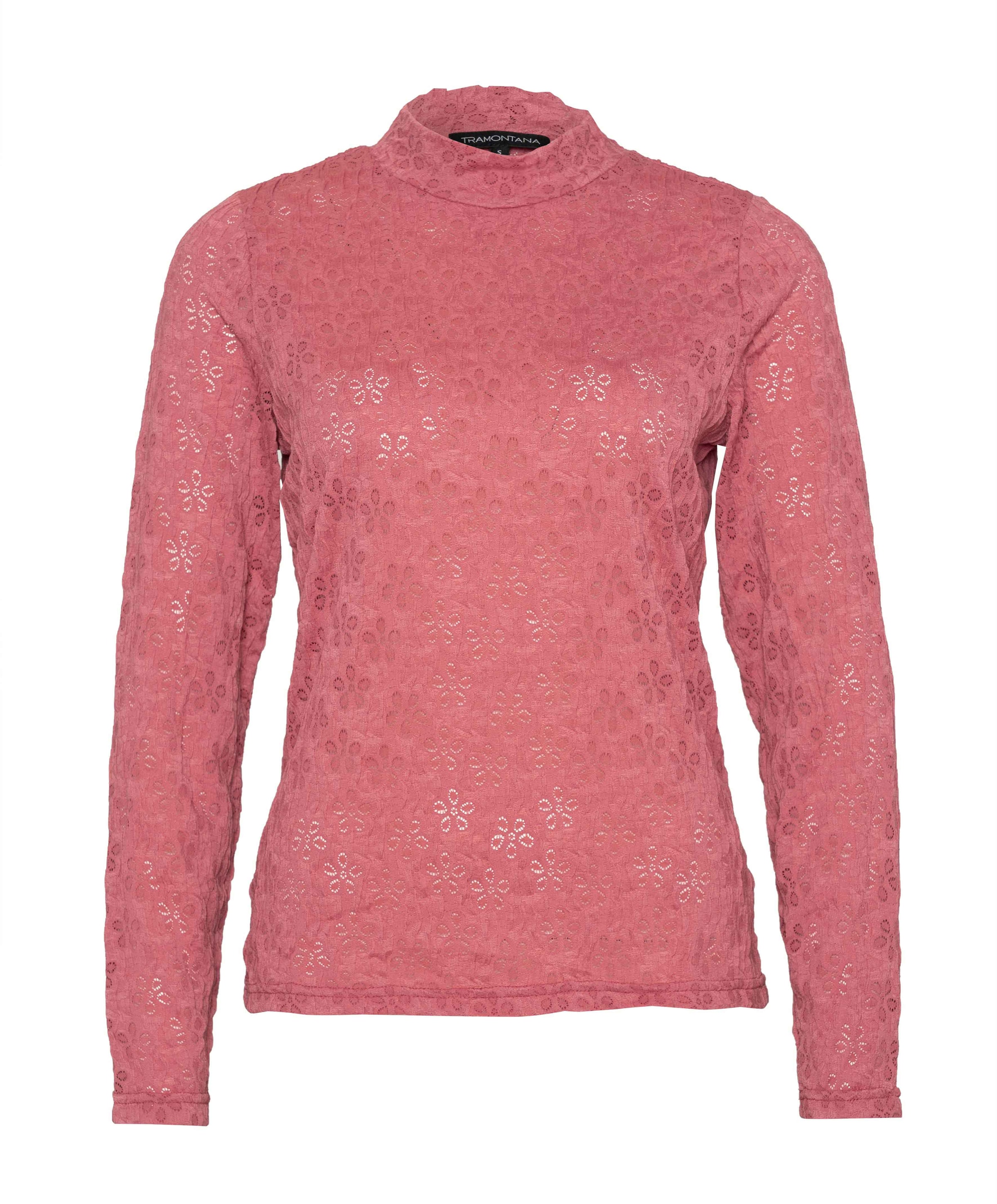 Dames longsleeve roze