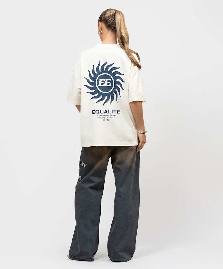 Uniseks t-shirt ecru